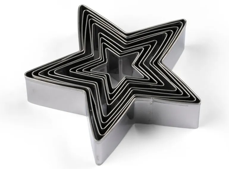 Формички за бисквитки в комплект от 9 бр. с коледни мотиви Star – Blomsterbergs