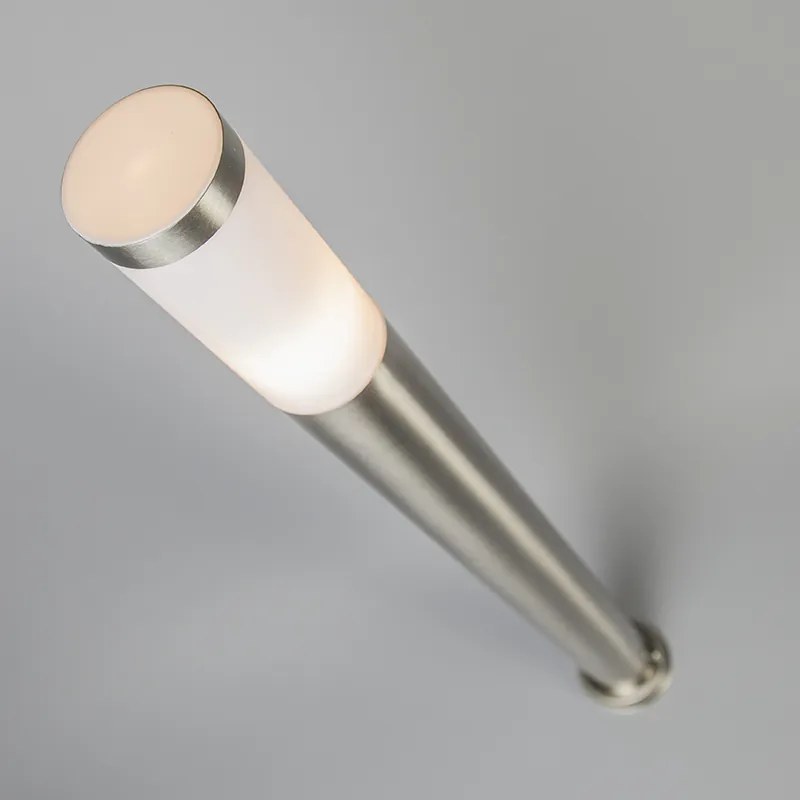 Модерна външна лампа стълб стомана 110 см IP44 - Rox