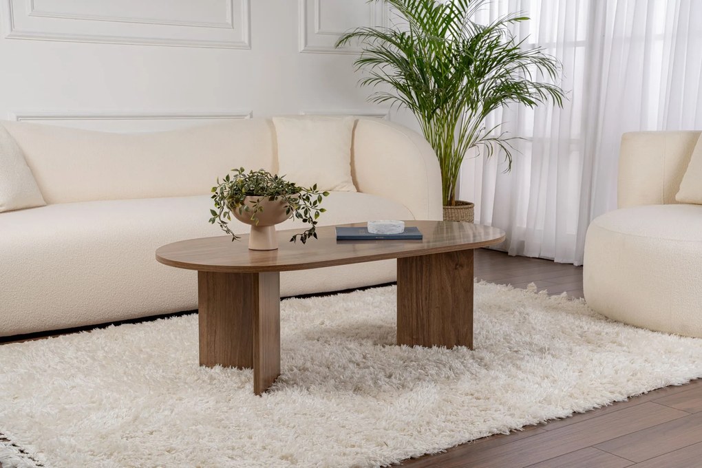 Кафе маса Sable, цвят Орех