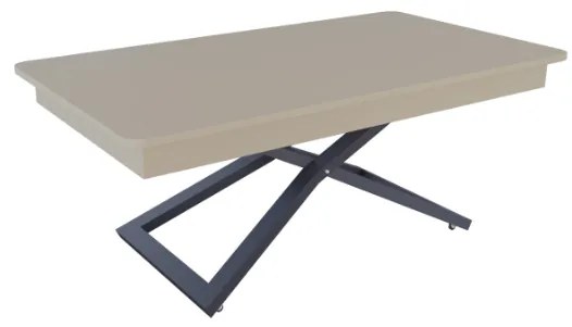 Разтегателна маса с повдигащ механизъм ВЕРОНА - плот МДФ мат 003, аметист грей