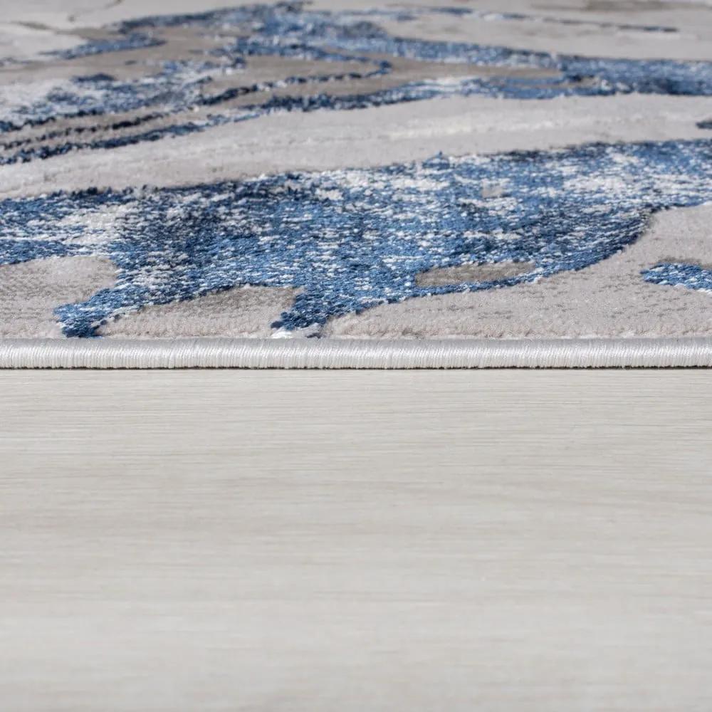 Синьо-сив килим , 160 x 230 cm Marbled - Flair Rugs
