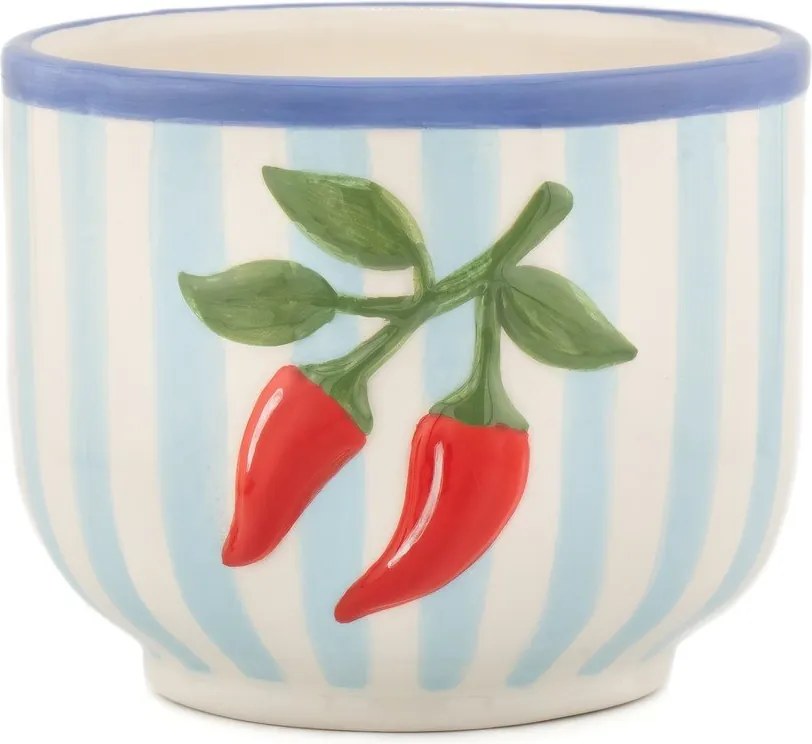 Керамично ръчно рисувано покритие за кашпа ø 12 cm Chilli – Sass & Belle