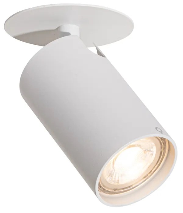 Модерен вграден прожектор бял GU10 50mm - Chels