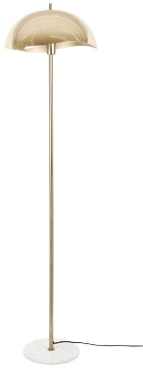 Подова лампа в златисто с метален абажур (височина 154 cm) Waved – Leitmotiv