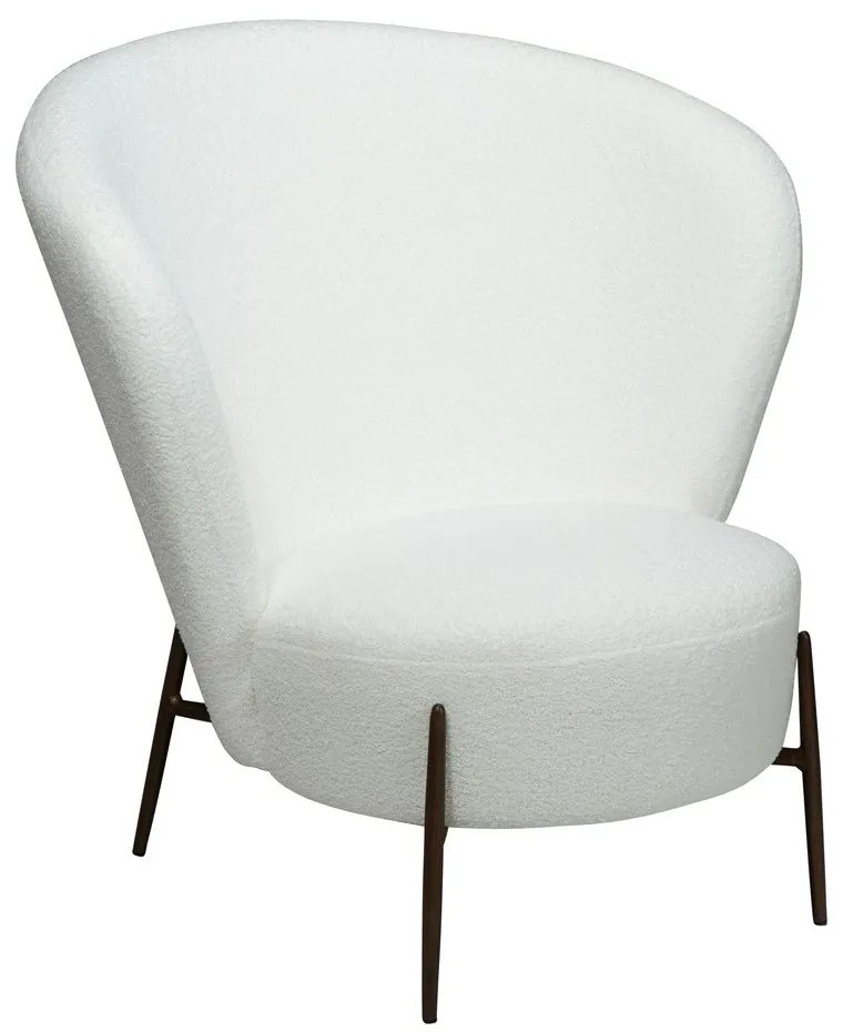 Бяло кресло от плат букле Orbit – DAN-FORM Denmark