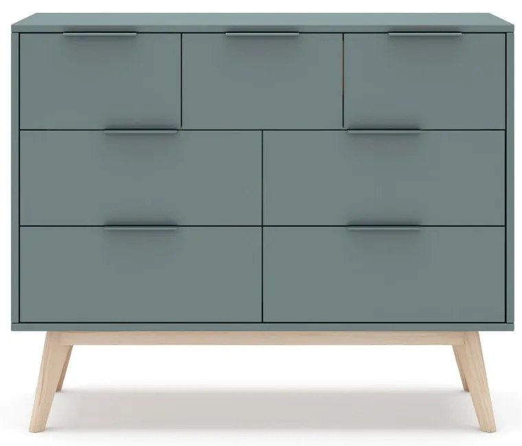 Скрин сиво-зелен 120x83x40 cm Pisco – Marckeric