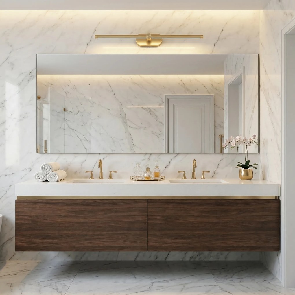 LED аплик за баня APP1893-1W 60 cm BRUSH GOLD