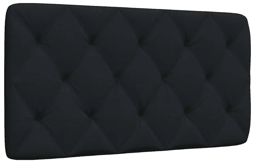 4019207 vidaXL Мека табла за легло, черна, 100 см, плат