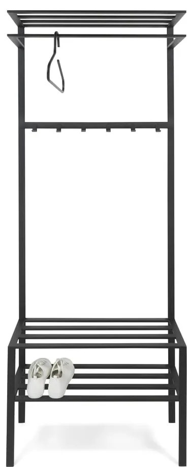 Черен метален комплект за коридор 70x178x29 cm Ivar – Spinder Design