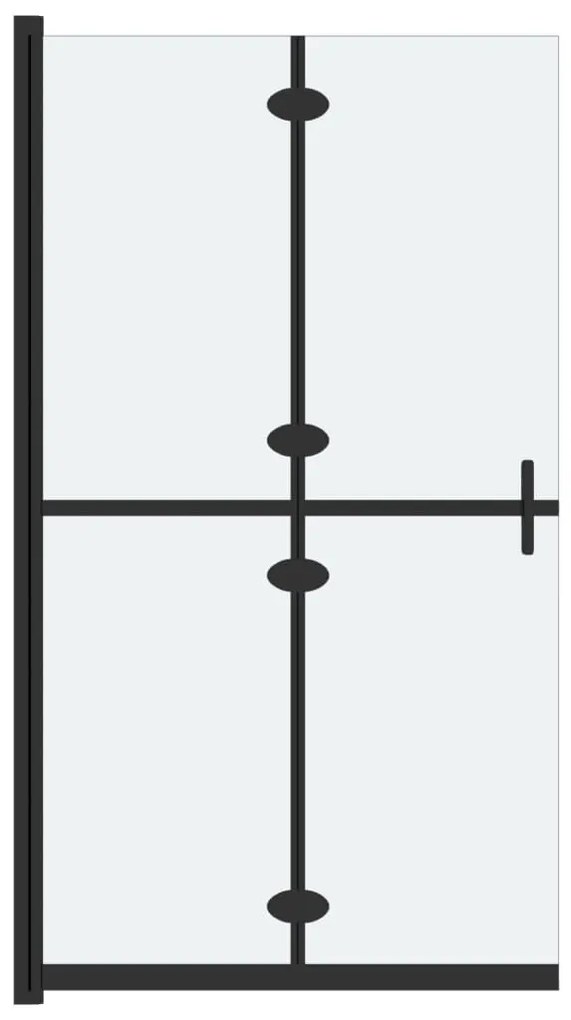 151192 vidaXL Сгъваема стена за душ с матирано ESG стъкло, 70x190 см