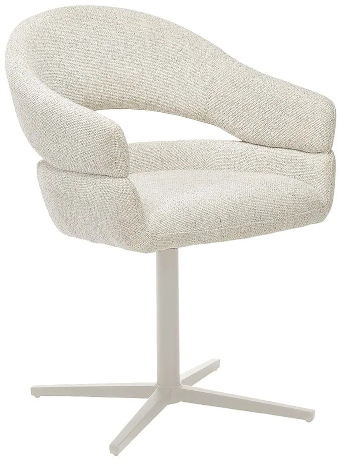 Кремави тапицирани трапезни столове в комплект с подлакътници 2 бр. Dover – House Nordic