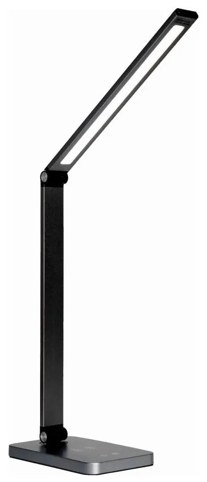 LED настолна лампа с безжично зарядно LED/10W/230V черна