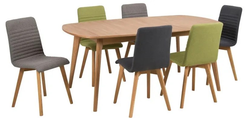 Комплект от 2 антрацитно сиви трапезни стола Arosa - Actona