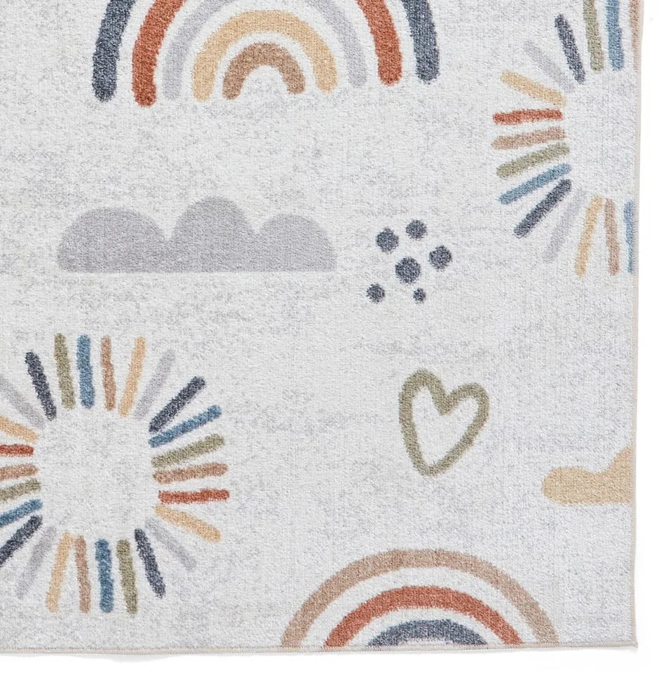 Кремав детски килим 120x170 cm Vida Kids Rainbow – Think Rugs