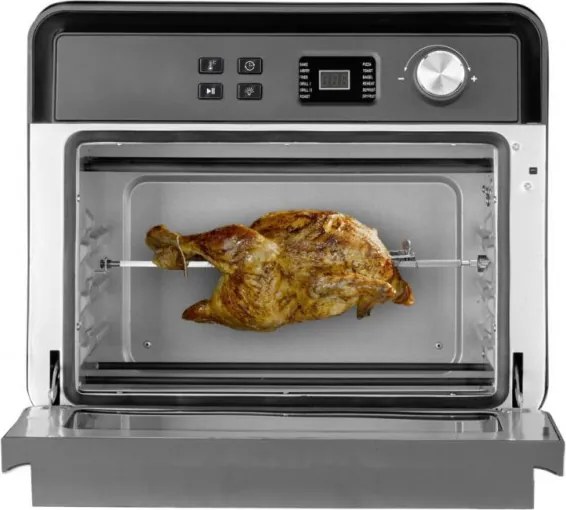Мултифункционална Air Fryer фурна Caso AirFry Chef 1700, 1700W, 22 л, 12 програми, 40-230°C, Таймер, Осветление, Сушене, Черен
