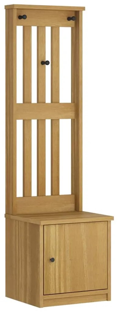 4010485 vidaXL L Дърво за антре SANDNES 45x40x159,5 cm масивна дървесина бор
