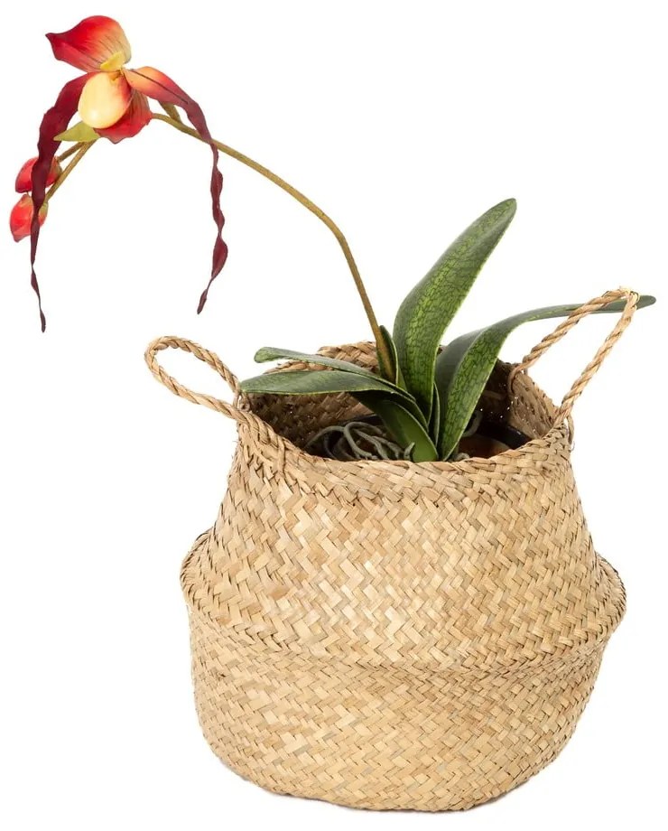 Кошница за съхранение от светла морска трева , ⌀ 27 cm - Compactor