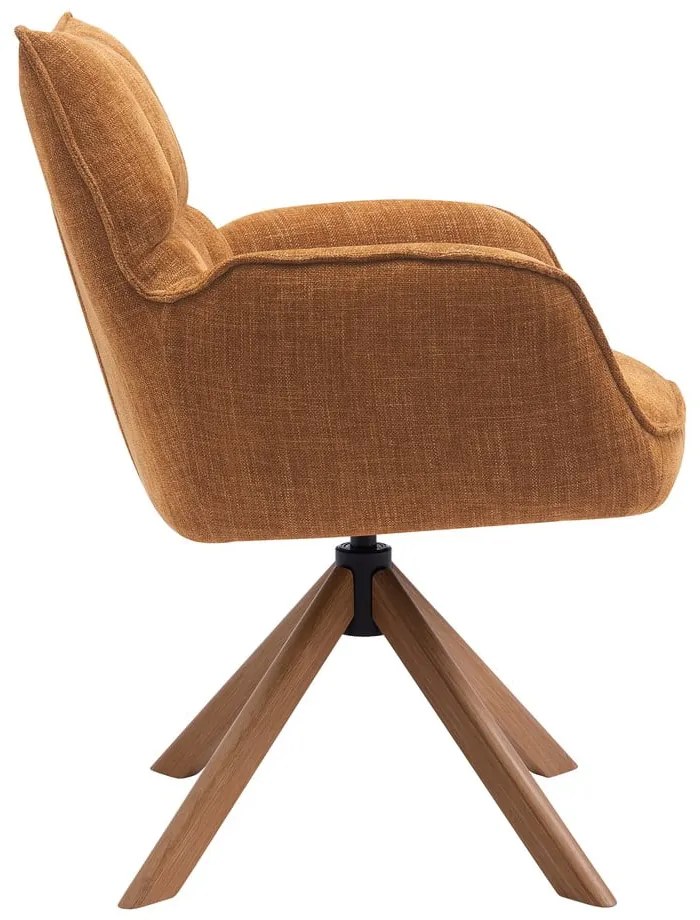 Оранжеви тапицирани трапезни столове в комплект 2 бр. Marilla – Unique Furniture