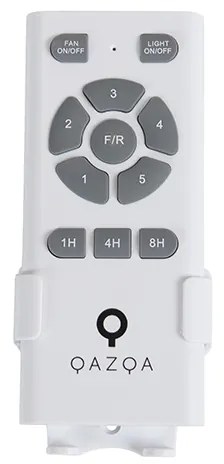 Вентилатор за таван черен с прибиращи се перки 107 см 5 светлини с дистанционно управление - Gaiola