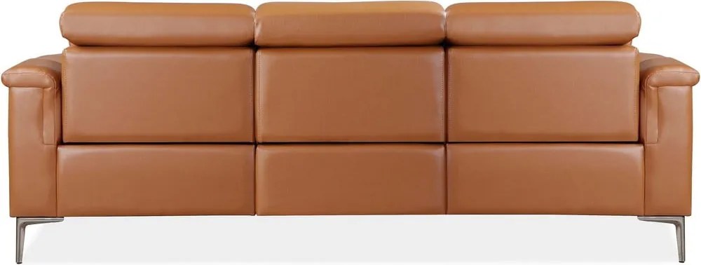 Кафяв диван от изкуствена кожа 222 cm Lund – Støraa