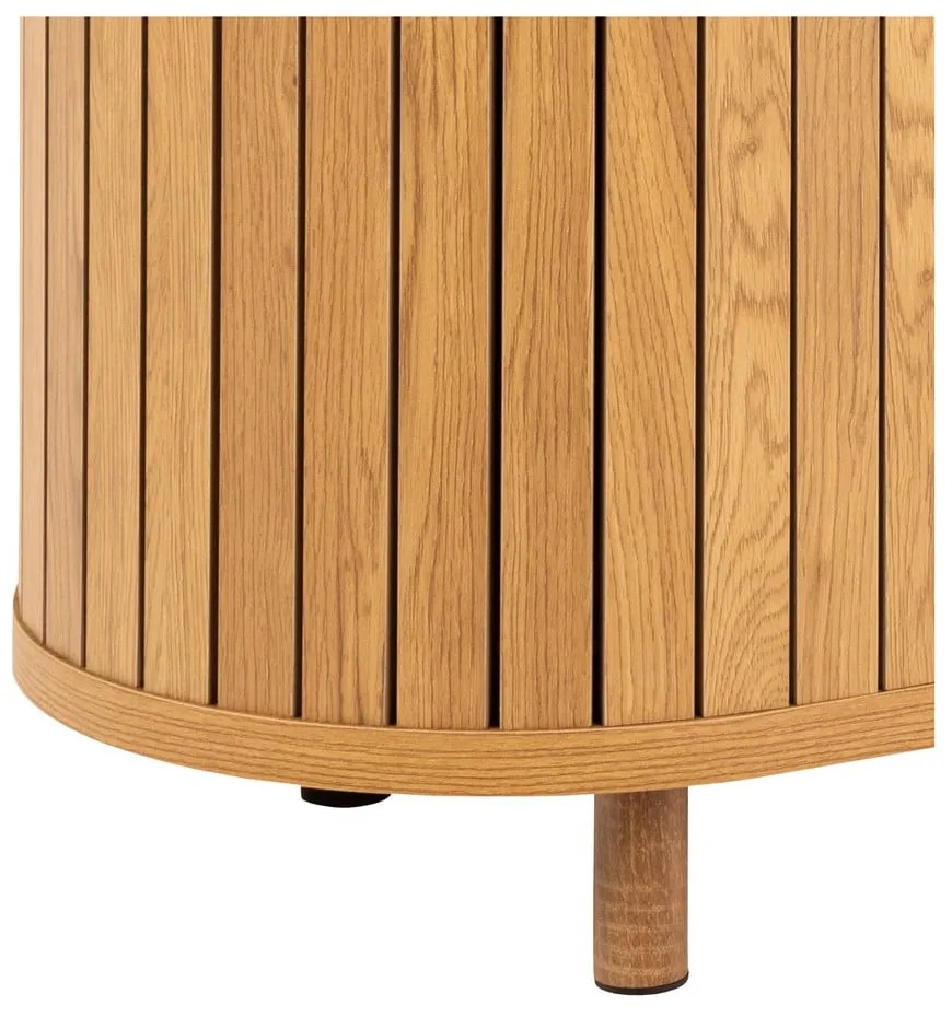 Скрин от дъбов декор в естествен цвят 160x80x45 cm Colima – Actona