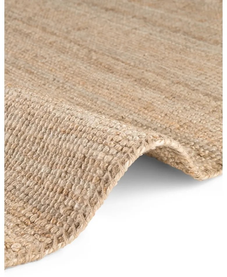 Кръгъл килим от юта в естествен цвят ø 200 cm Bouclé Jaipur – Hanse Home