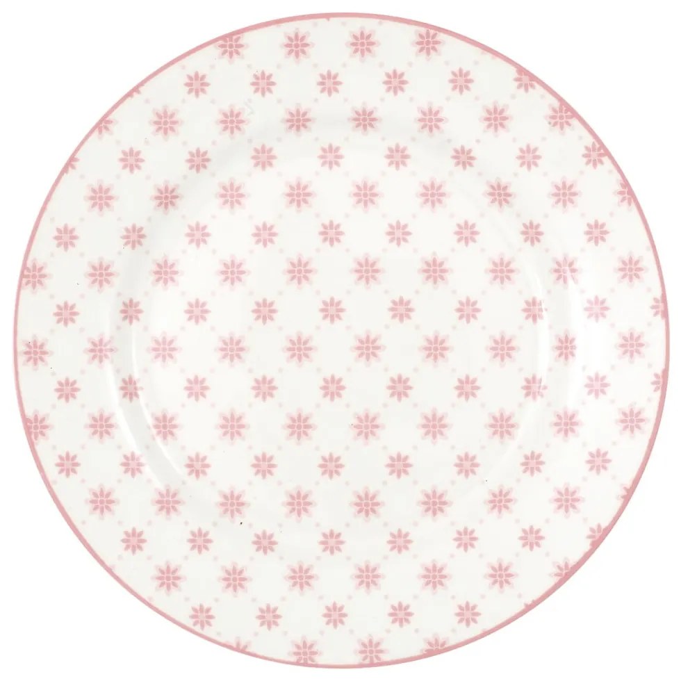 Розова порцеланова десертна чиния Laurie, ø 20,5 cm - Green Gate