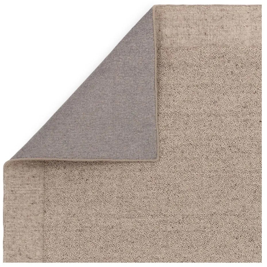 Бежов ръчно изработен вълнен килим 120x170 cm Larson – Asiatic Carpets
