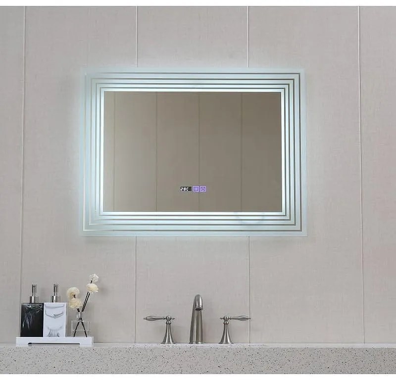 LED огледало за баня с нагревател, 80x60см, Inter Ceramic, ICL 1816