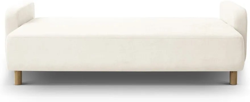 Кремав разтегателен диван с място за съхранение 231 cm Elen – Micadoni