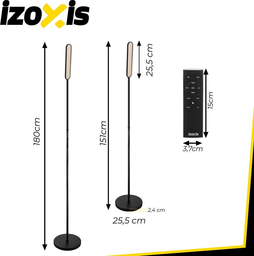 LED подова лампа Izoxis 180 см - модерна стояща лампа за интериора