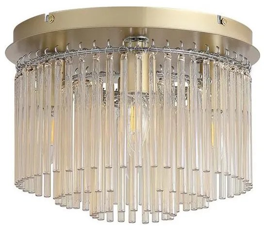 Searchlight 55620-320CP-Плафон SWIZZLE 5xE14/60W/230V Ø 32 см златист