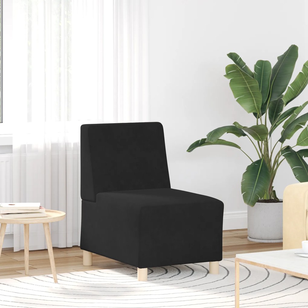 4108485 vidaXL Диван стол Черно 55 x 74 x 82 см Кадифе