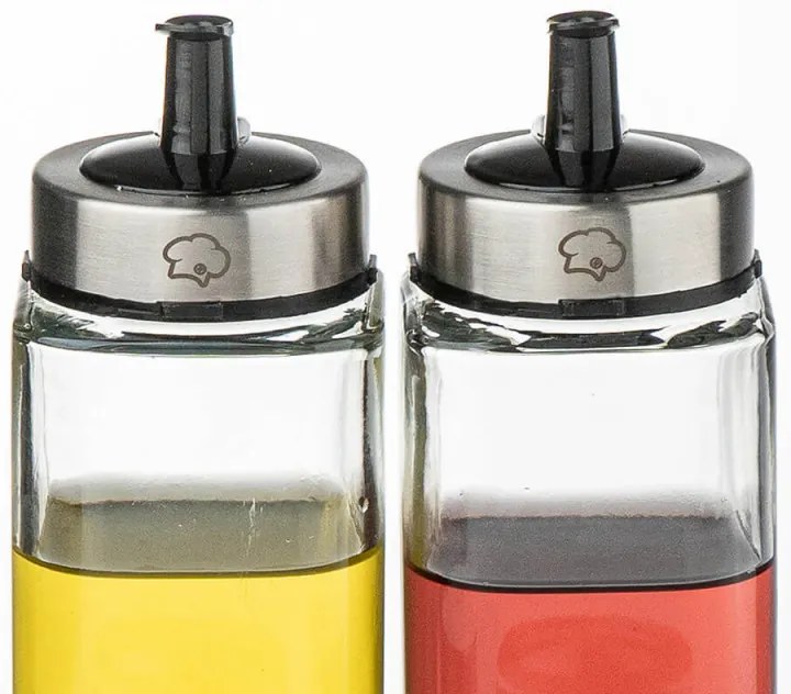 Оливерник Luigi Ferrero Rome FR-7904R, 270 мл, 5 части, Стъкло, Неръждаема стомана, Прозрачен/инокс