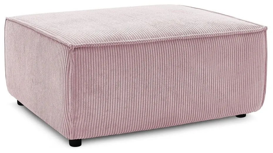 Светлорозова табуретка от велур Nihad - Bobochic Paris