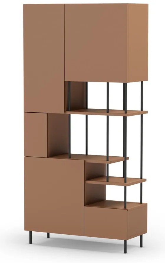 Библиотека в тухлен цвят 84x175 cm Perla – Marckeric