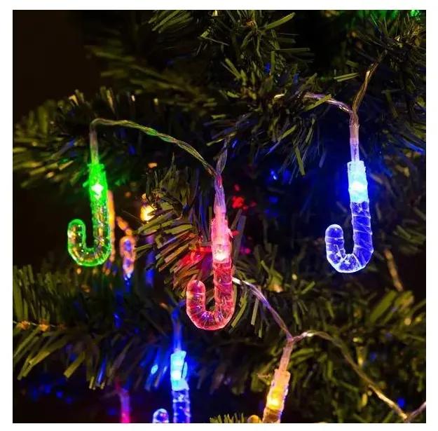 LED Коледни лампички 20xLED 2,25м многоцветни бастунчета