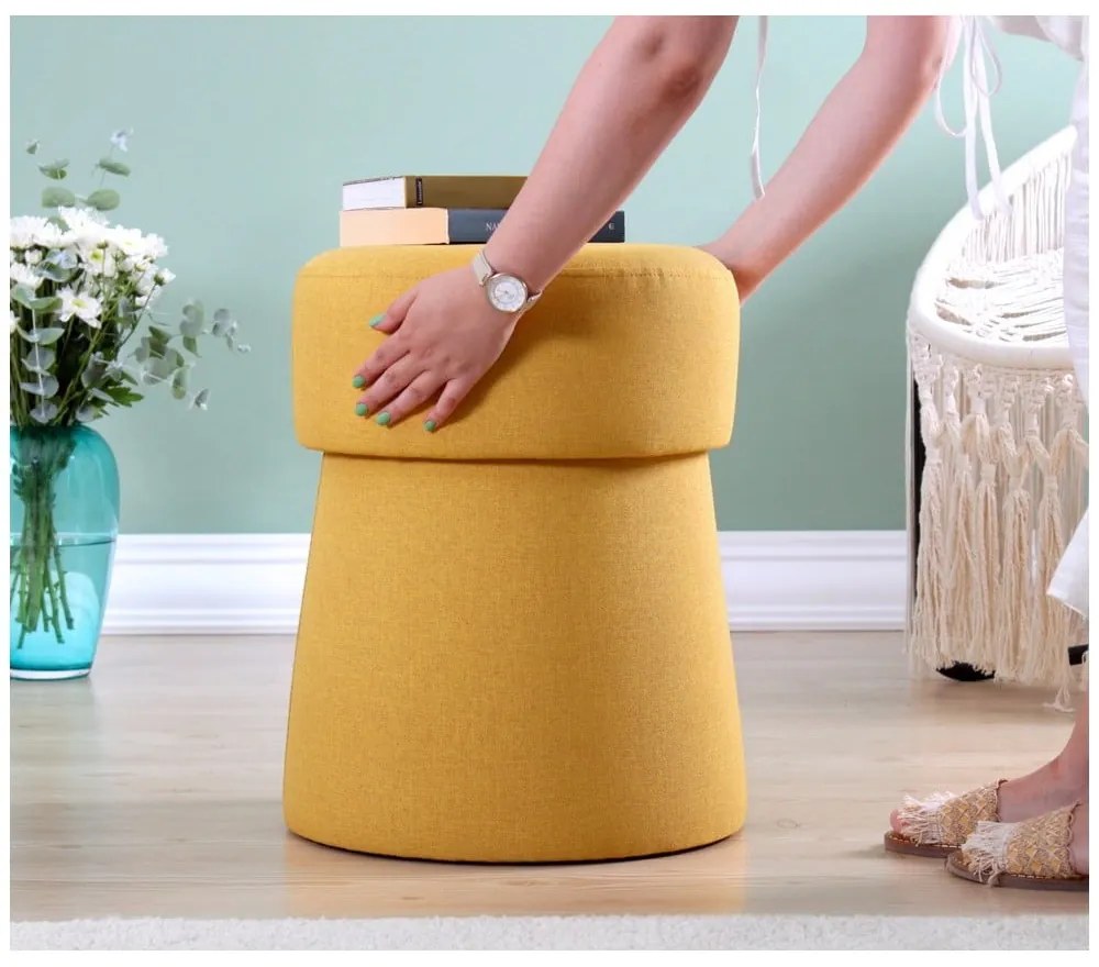 Табуретка в цвят горчица Beans – Artie