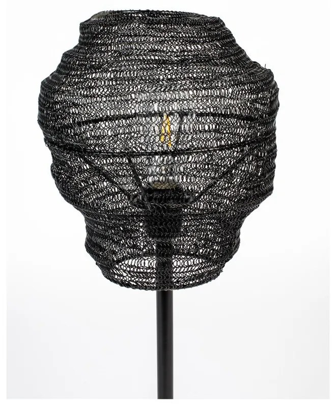 Черна настолна лампа Lena - White Label