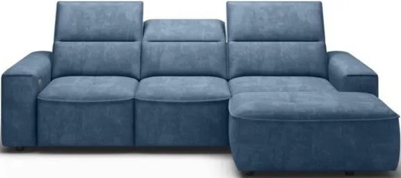 Ъглов диван Cenedra mini-Right-Син