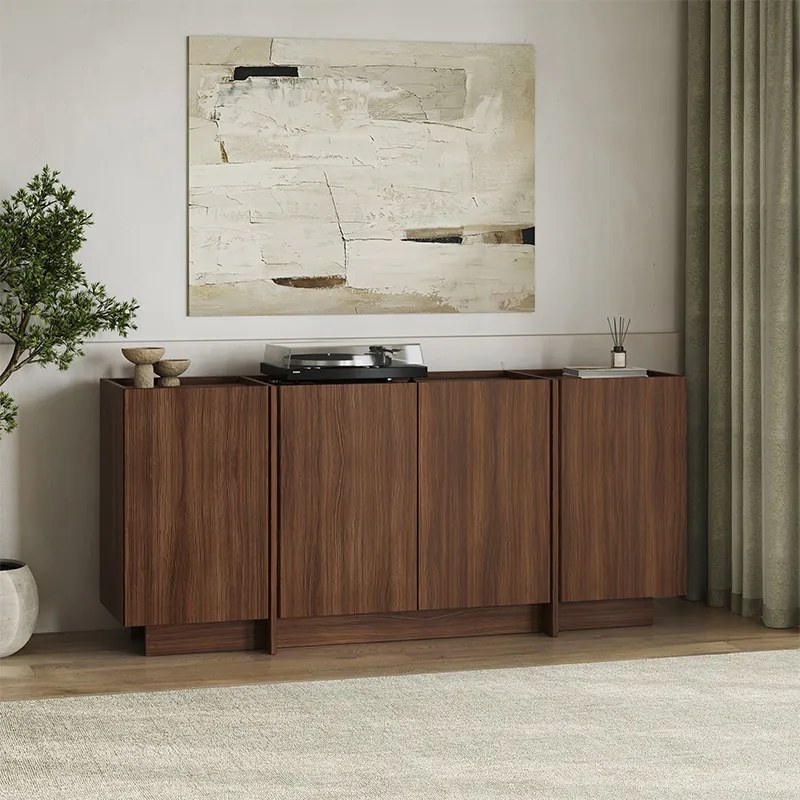 Конзола Dorma TopMebel от меламин в цвят орех милано 180x45x80.2cm