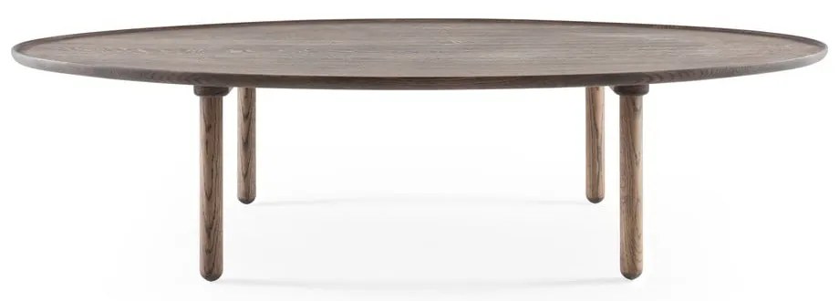 Кафява масичка за кафе от масивен дъб 80x150 cm Mu – Gazzda