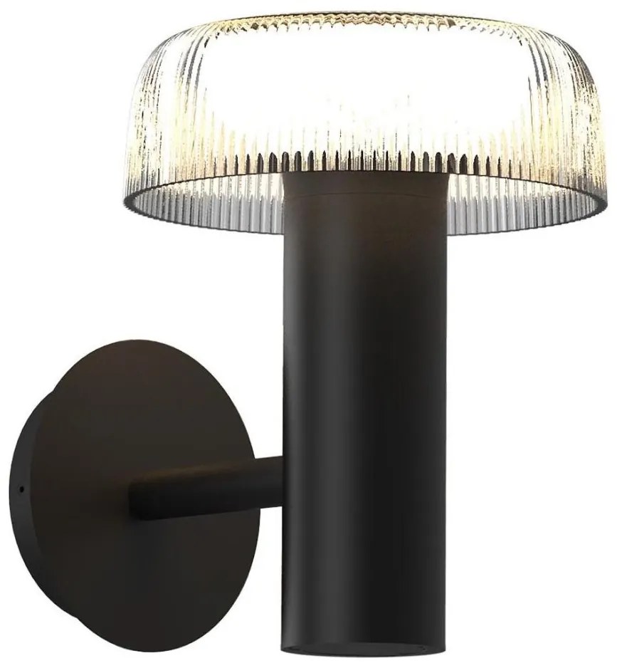 Zuma Line WT33111 - LED соларна стенна лампа BLUET LED/2,5W/2000mAh IP44 черна