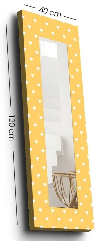 Стенно огледало с дървена рамка 40x120 cm - Wallity