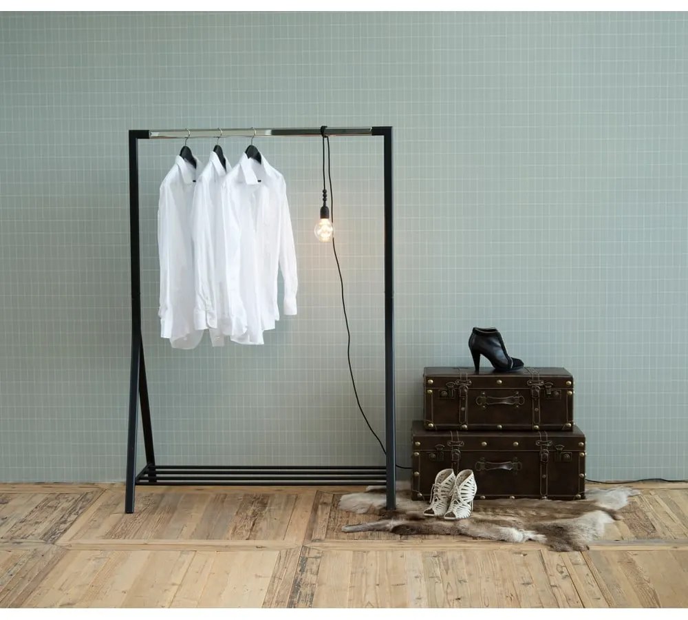 Черен метален стелаж за дрехи Brent - Actona