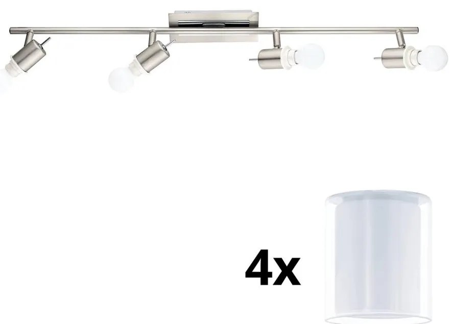 Eglo - LED точкови лампи MY CHOICE 4xE14/4W/230V хром/бяло