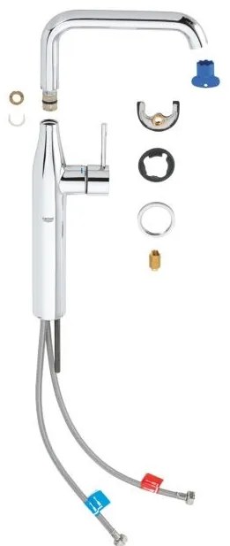 Кран за мивка Grohe Essence New Cosmopolitan-Сребърен Mat