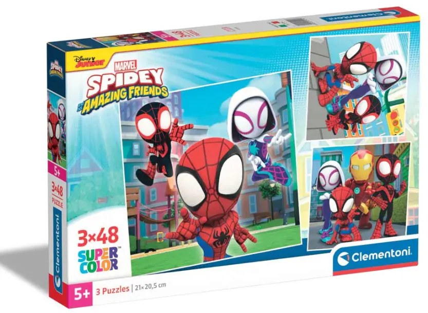 Clementoni - Пъзел Spidey and His Amazing Friends 25294 3х48ч.