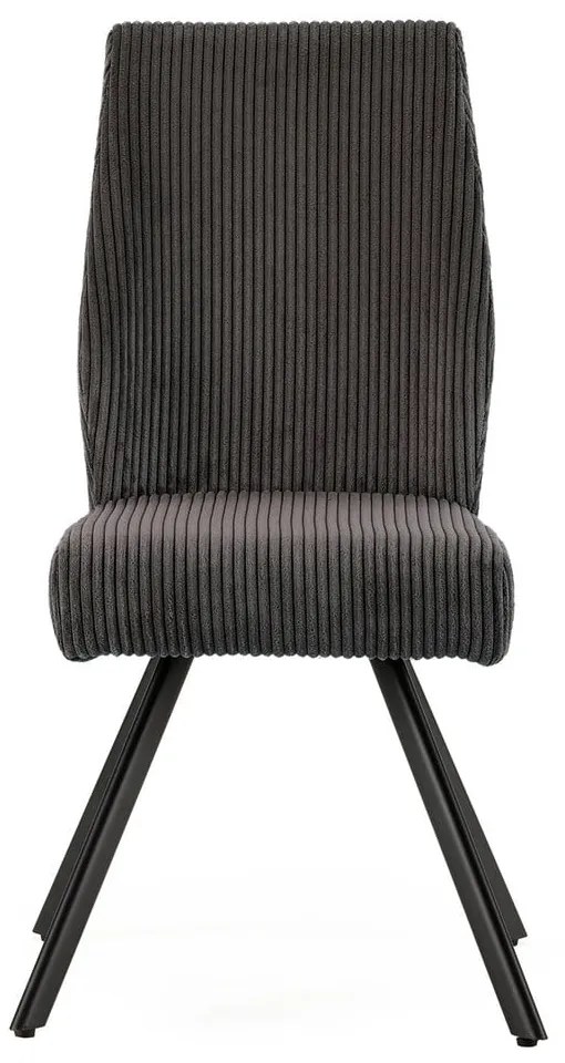 Тъмносиви велурени трапезни столове в комплект 2 бр. Anibal – Marckeric
