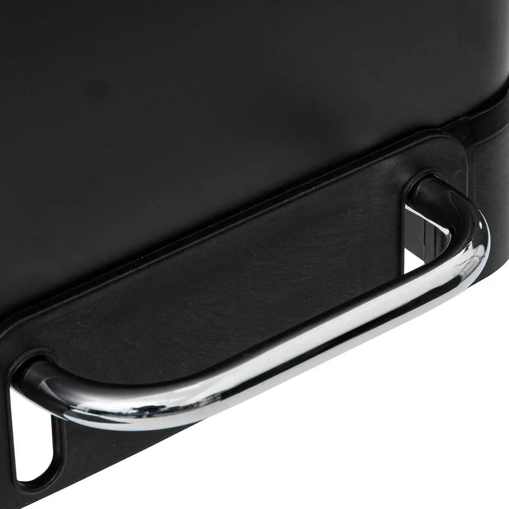 Кош за рециклиране 5five Ariane, Метал, 2x30 L - Черен